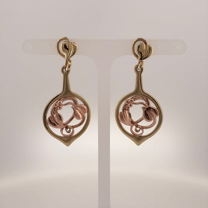 9ct Gold Clogau Tree of Life Drop Earrings