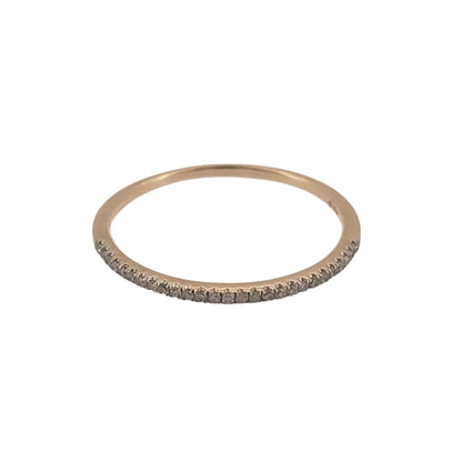 10ct Gold & Diamond Band Ring
