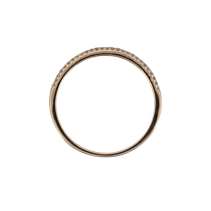 10ct Gold & Diamond Band Ring