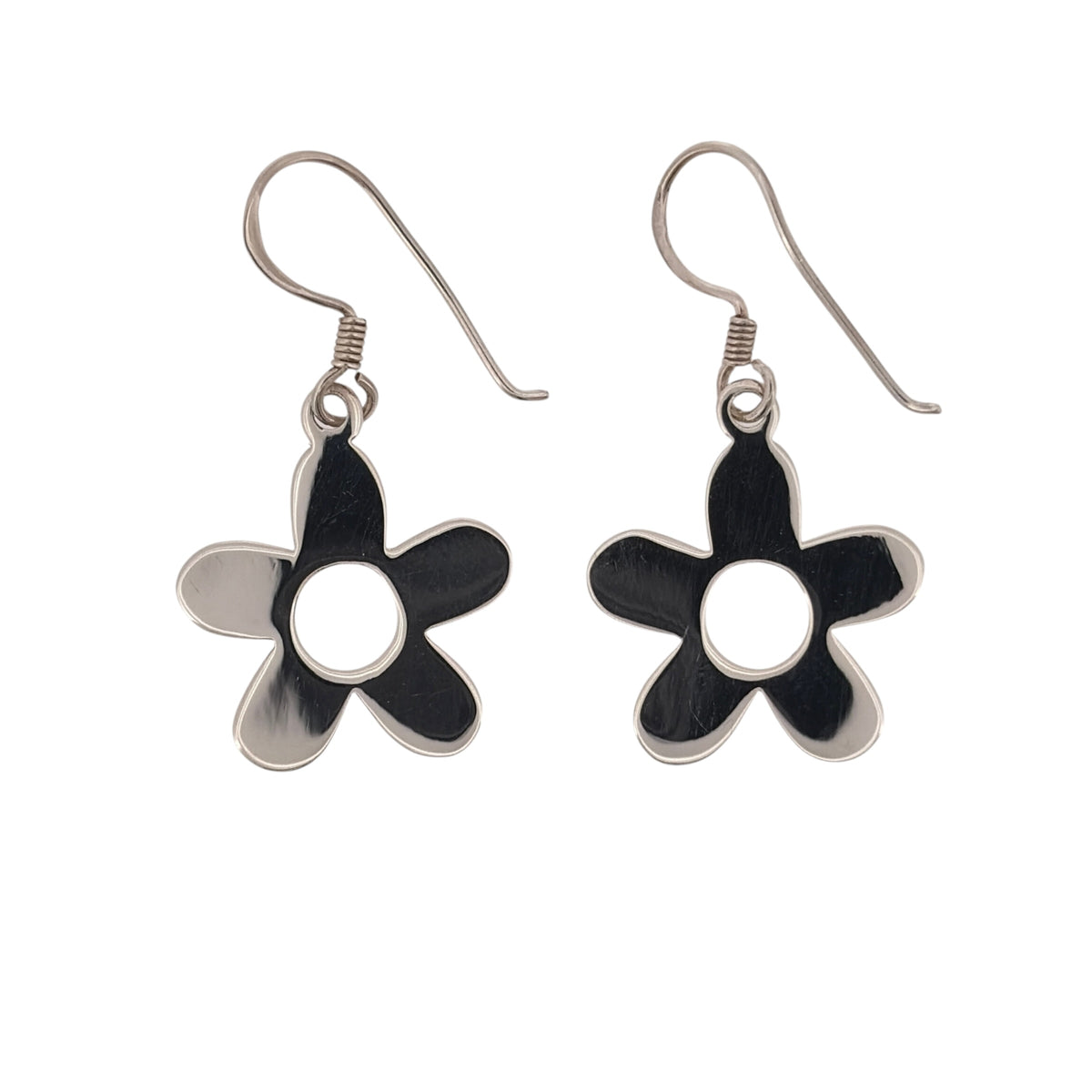 925 Silver Flower Drop Earrings