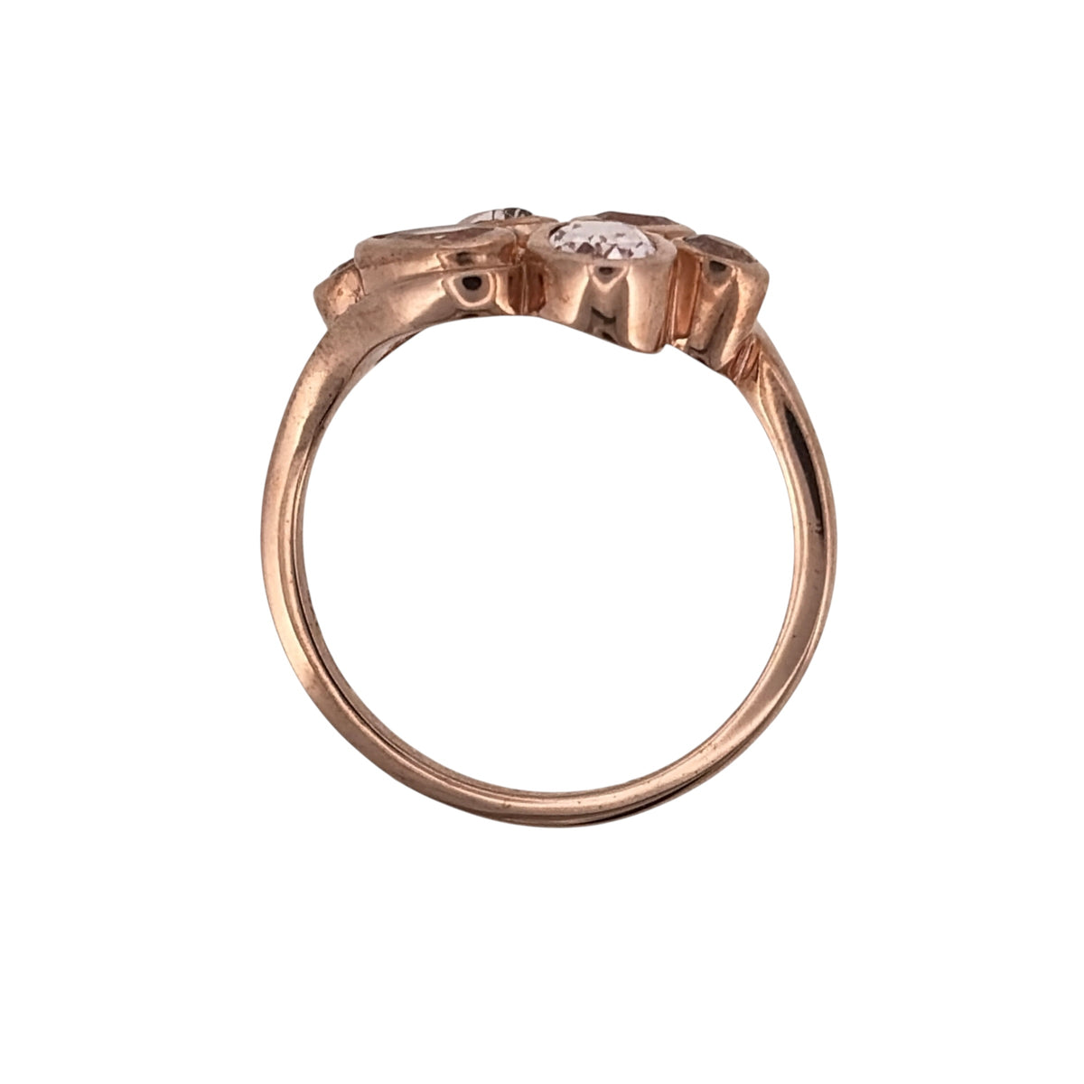 9ct Gold & Morganite Bubble Style Ring