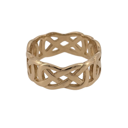 9ct Gold Celtic Knot Band Ring