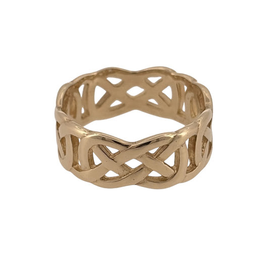 9ct Gold Celtic Knot Band Ring