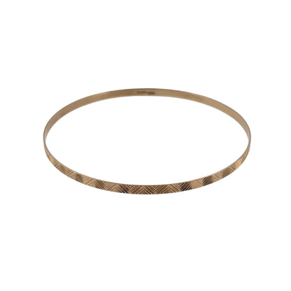 9ct Solid Gold Patterned Bangle