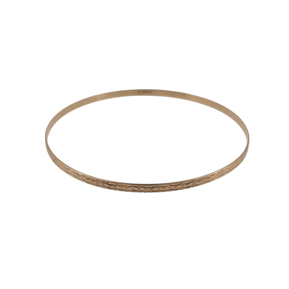 9ct Solid Gold Patterned Bangle