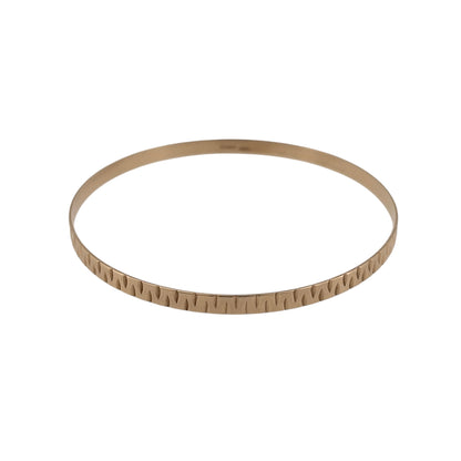 9ct Solid Gold Patterned Bangle