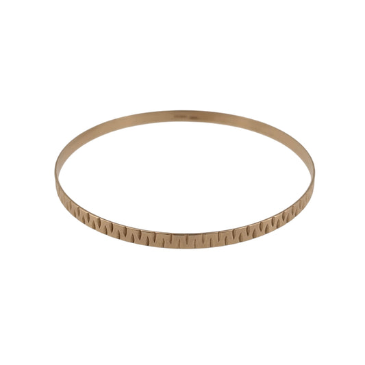 9ct Solid Gold Patterned Bangle
