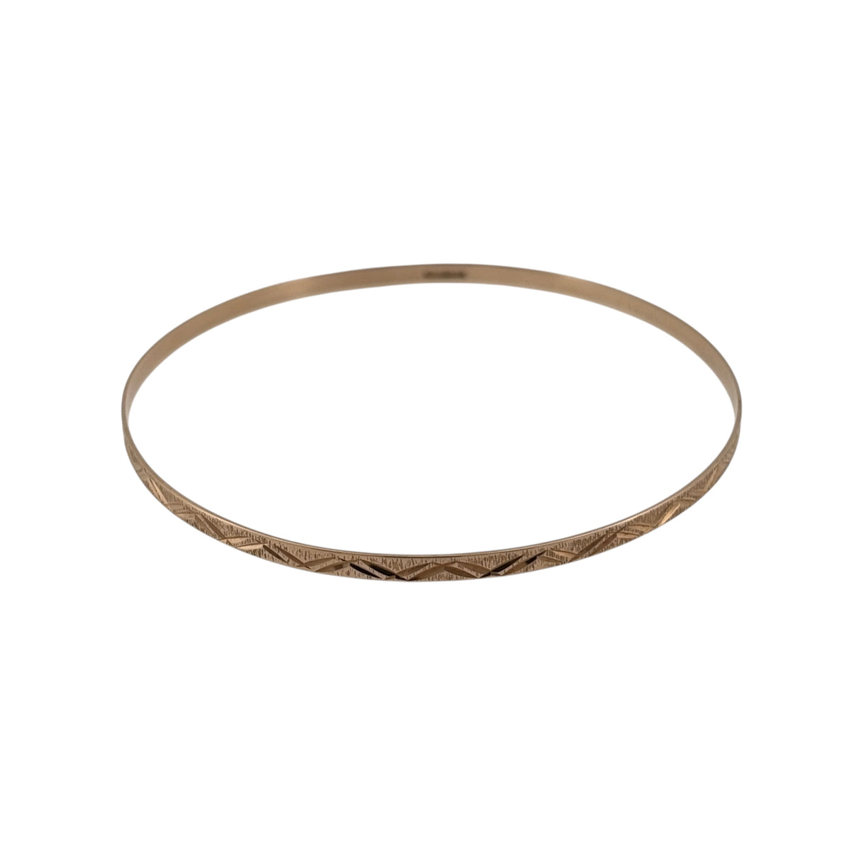 9ct Solid Gold Patterned Bangle