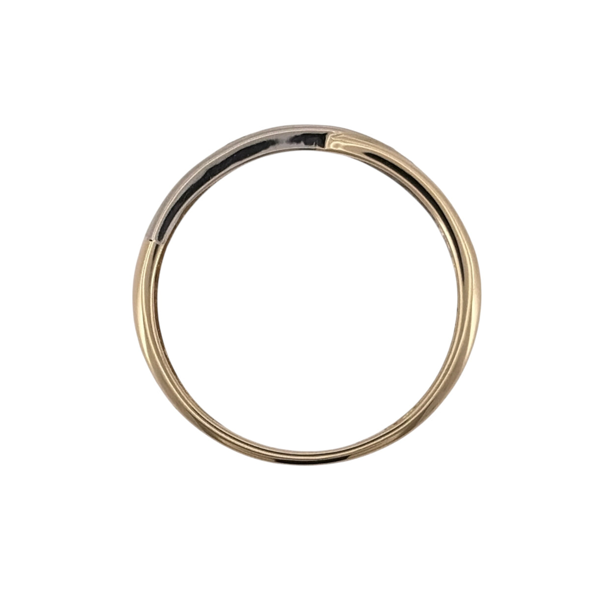 9ct Gold & Diamond Crossover Band Ring