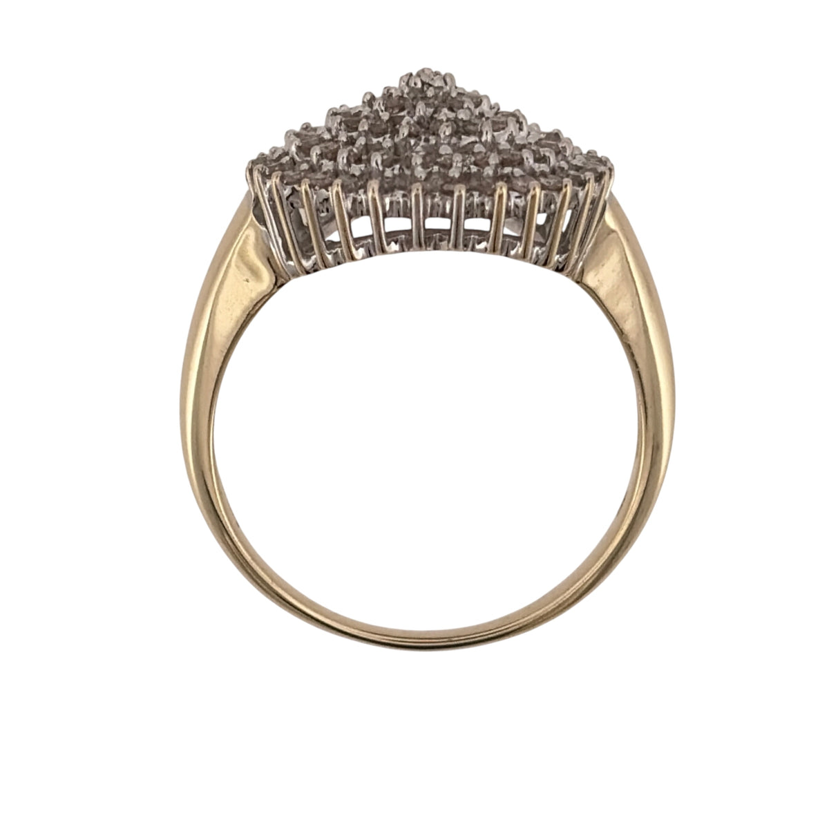 9ct Gold & Diamond Round Cluster Ring