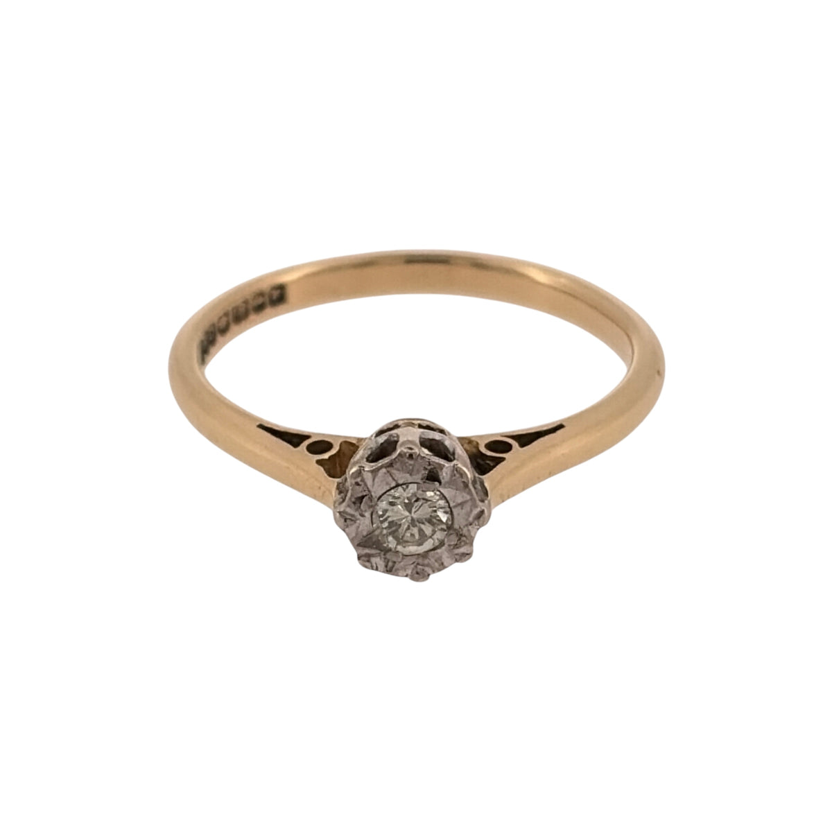 18ct Gold & Diamond Solitaire Ring