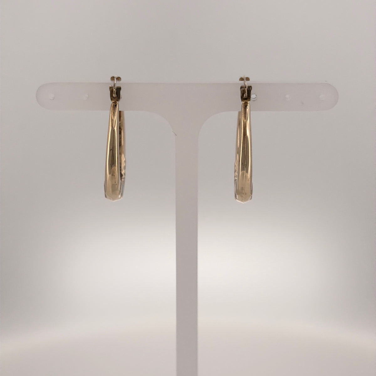 9ct Gold Mum Hoop Creole Earrings