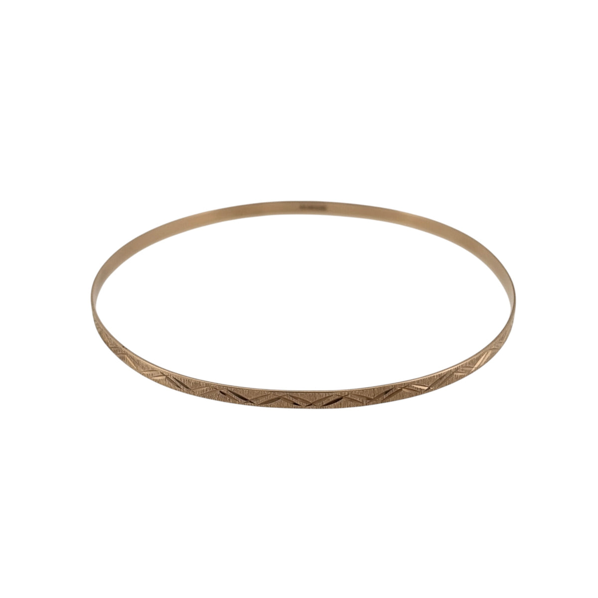9ct Solid Gold Patterned Bangle