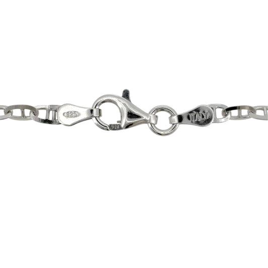 New 925 Silver 18" Anchor Chain with the weight 4.30 grams and the link width 3mm