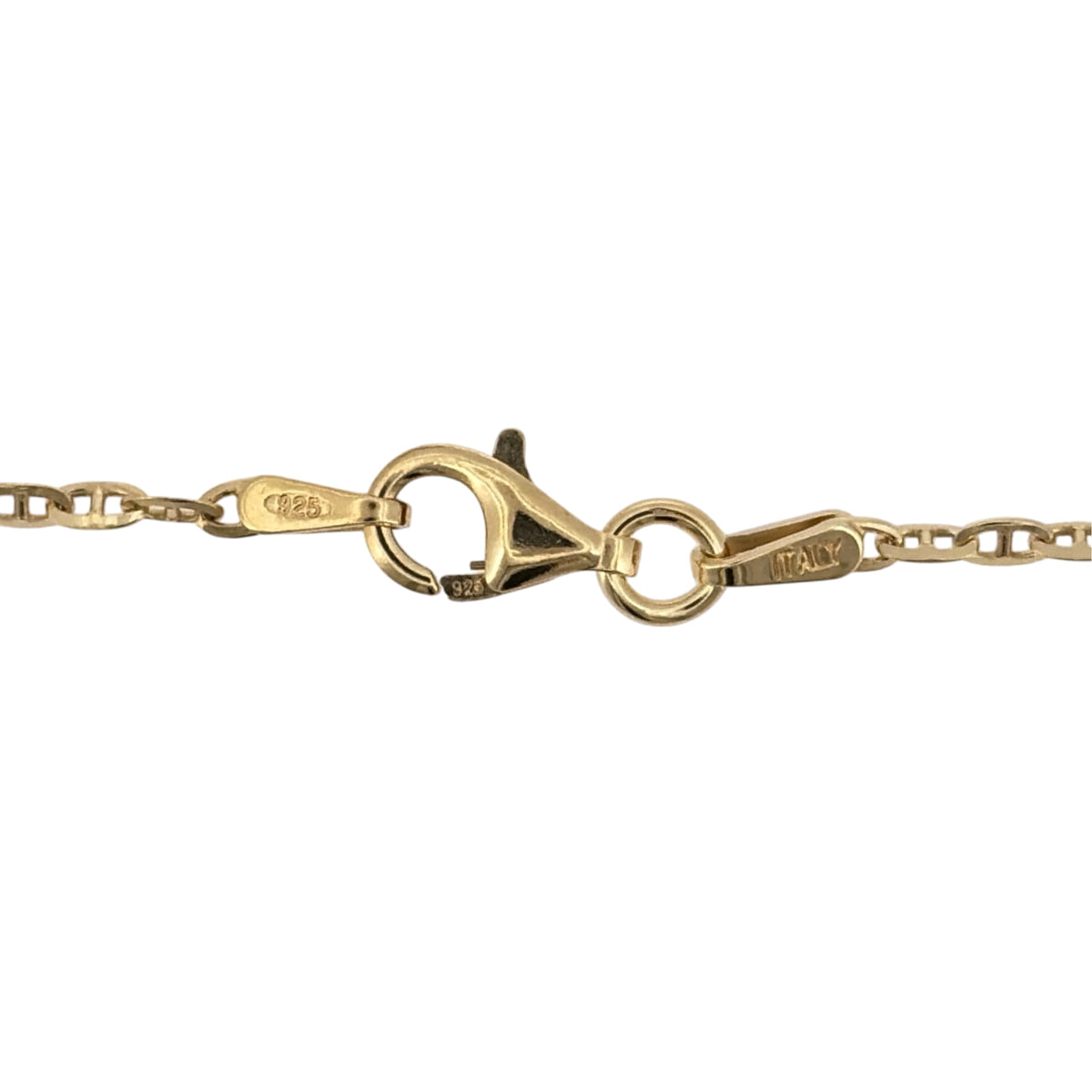 New 925 Silver Gold Plated 18" Anchor Chain with the link width 2mm