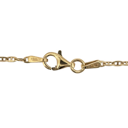 New 925 Silver Gold Plated 18" Anchor Chain with the link width 2mm