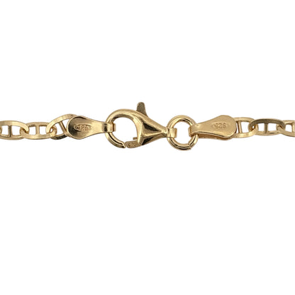 New 925 Silver Gold Plated 18" Anchor Chain with the link width 3mm