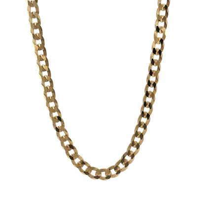 925 Silver Gold Plated 18" Curb Chain