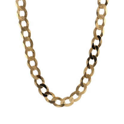 925 Silver Gold Plated 20" Curb Chain