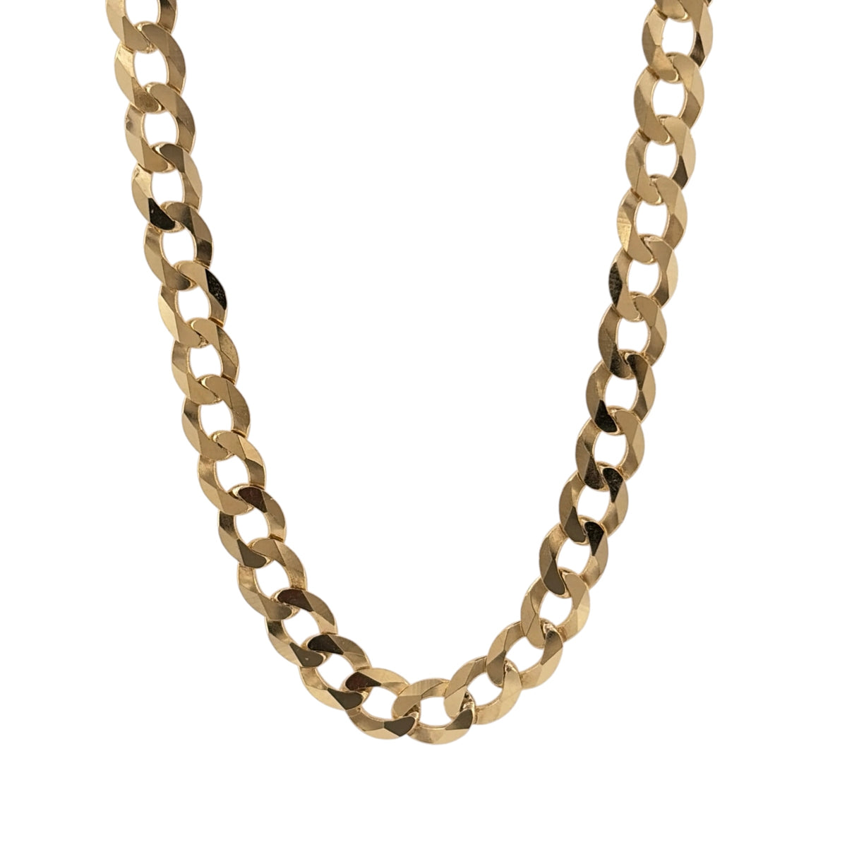925 Silver Gold Plated 22" Curb Chain