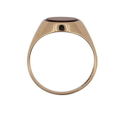 9ct Gold & Carnelian Oval Signet Ring