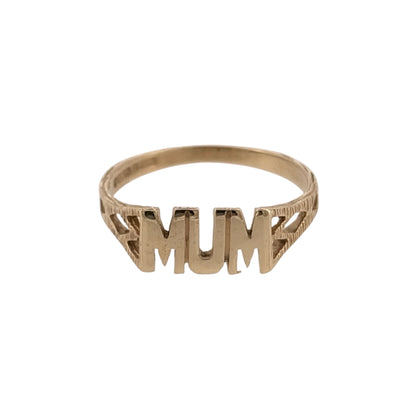 9ct Gold Mum Ring