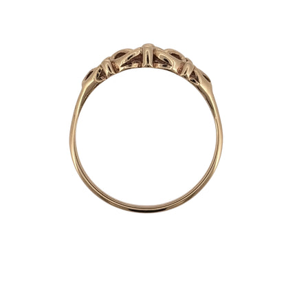 9ct Gold Open Swirl Filigree Patterned Ring