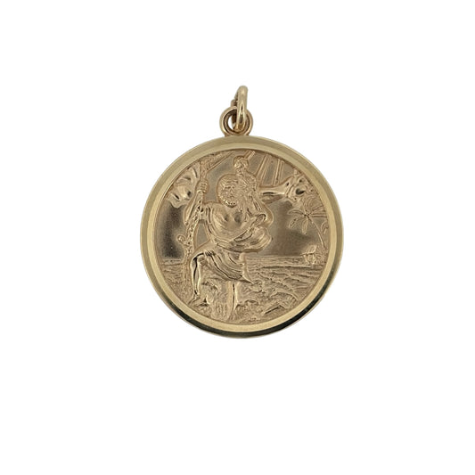 9ct Gold St Christopher Pendant