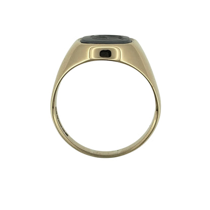 9ct Gold & Hematite Centurion Signet Ring