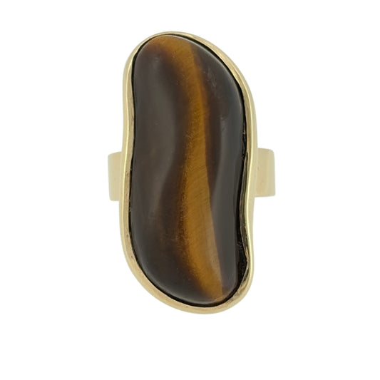 9ct Gold & Tiger's Eye Dress Ring