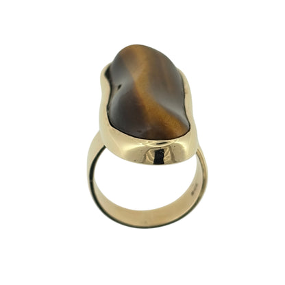 9ct Gold & Tiger's Eye Dress Ring