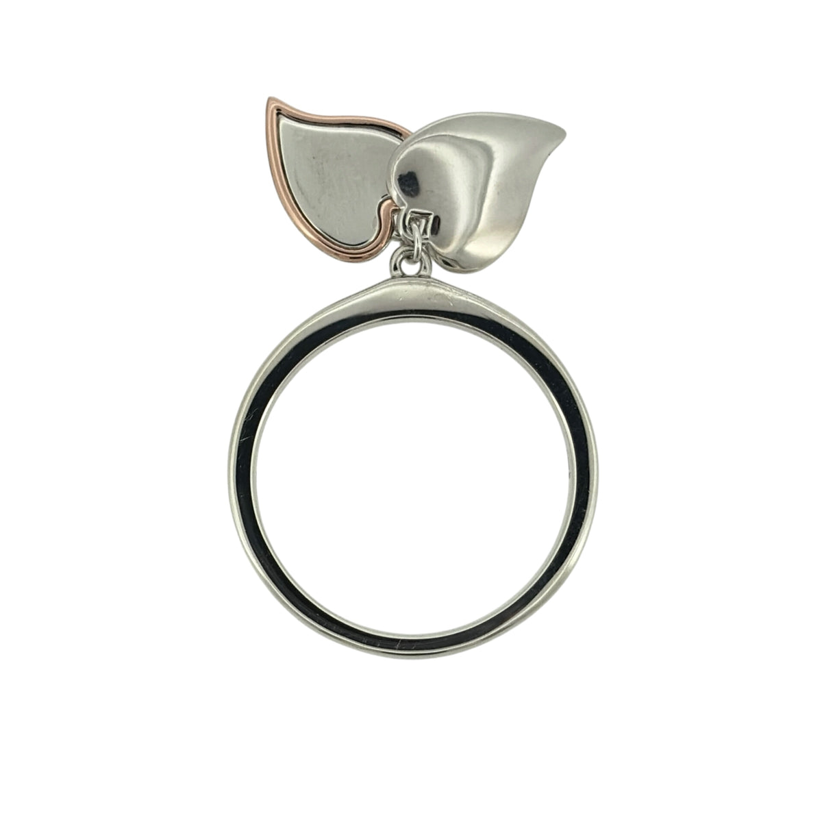 925 Silver Clogau Heart Drop Band Ring