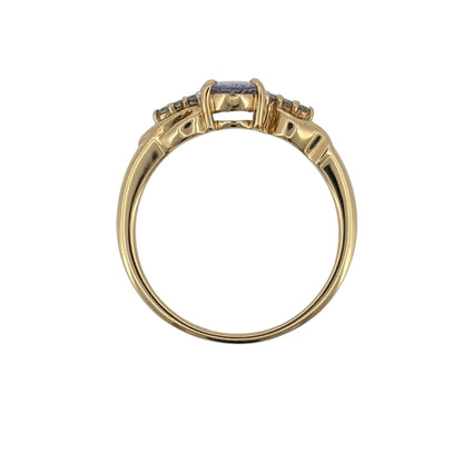 18ct Gold Diamond & Tanzanite Ring