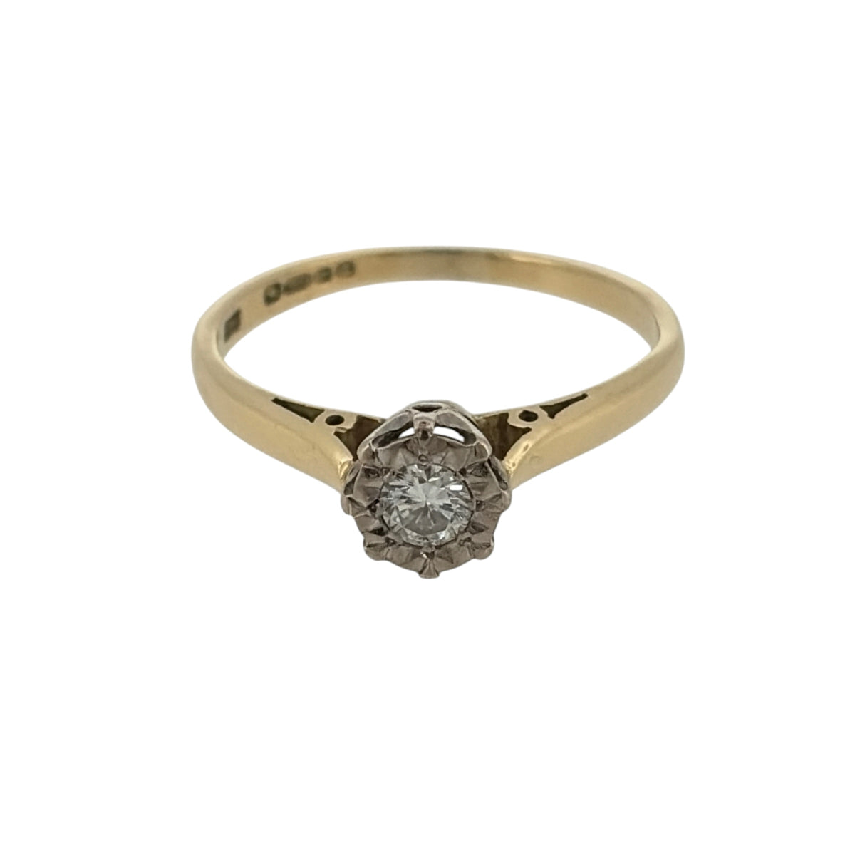 18ct Gold & Diamond Solitaire Ring