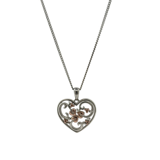 925 Silver Clogau Tree of Life Heart 18" - 22" Necklace