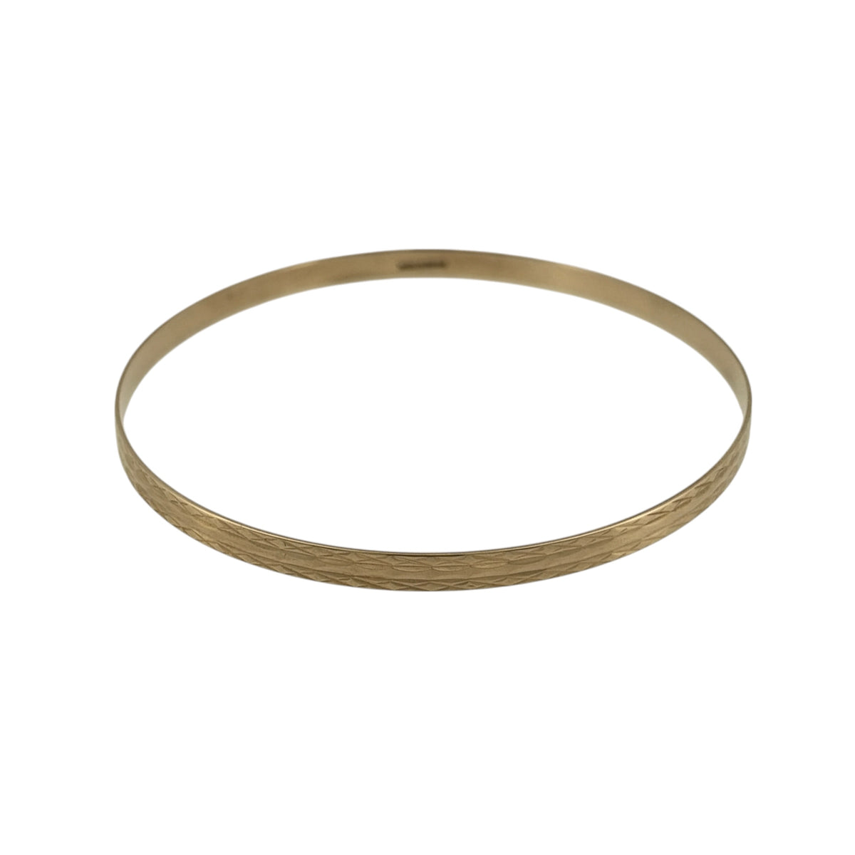 9ct Solid Gold Patterned Bangle