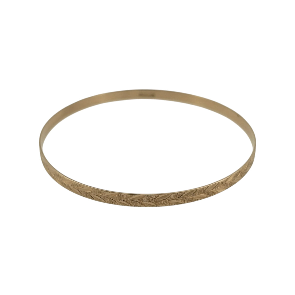 9ct Solid Gold Patterned Bangle
