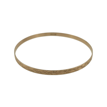 9ct Solid Gold Patterned Bangle
