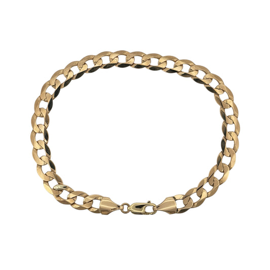 9ct Gold 10" Curb Bracelet