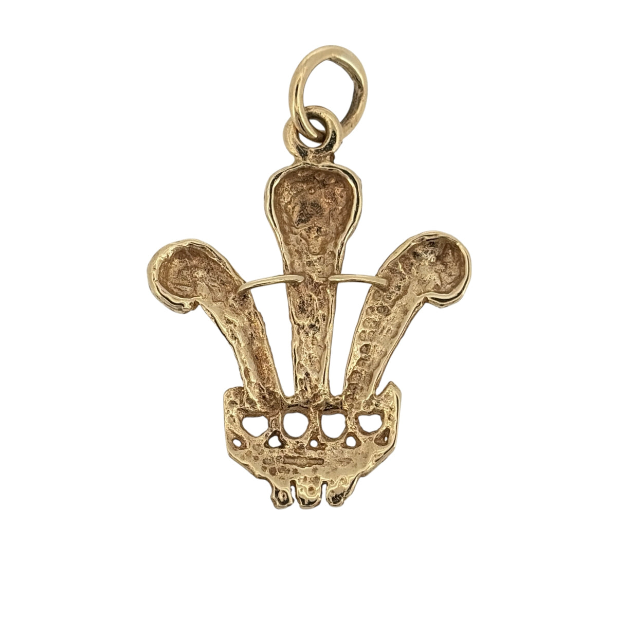Add a traditional touch to your jewellery collection with this pre-owned 9ct yellow gold Three Feathers pendant, featuring a distinctive Prince of Wales feathers design in a classic warm gold finish.

Design: The pendant features the traditional Three Feathers motif, associated with the Prince of Wales, creating an elegant and meaningful appearance.
Material: Made from 9ct yellow gold, offering a classic warm gold finish that beautifully complements the decorative design.