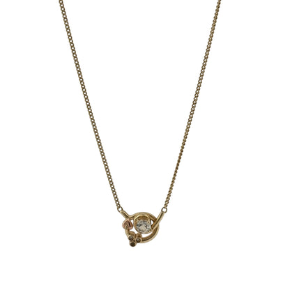 9ct Gold & White Topaz Clogau Tree of Life 18" Necklace