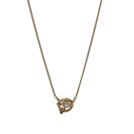 9ct Gold & White Topaz Clogau Tree of Life 18" Necklace