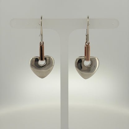 925 Silver Clogau Heart Cariad Drop Earrings