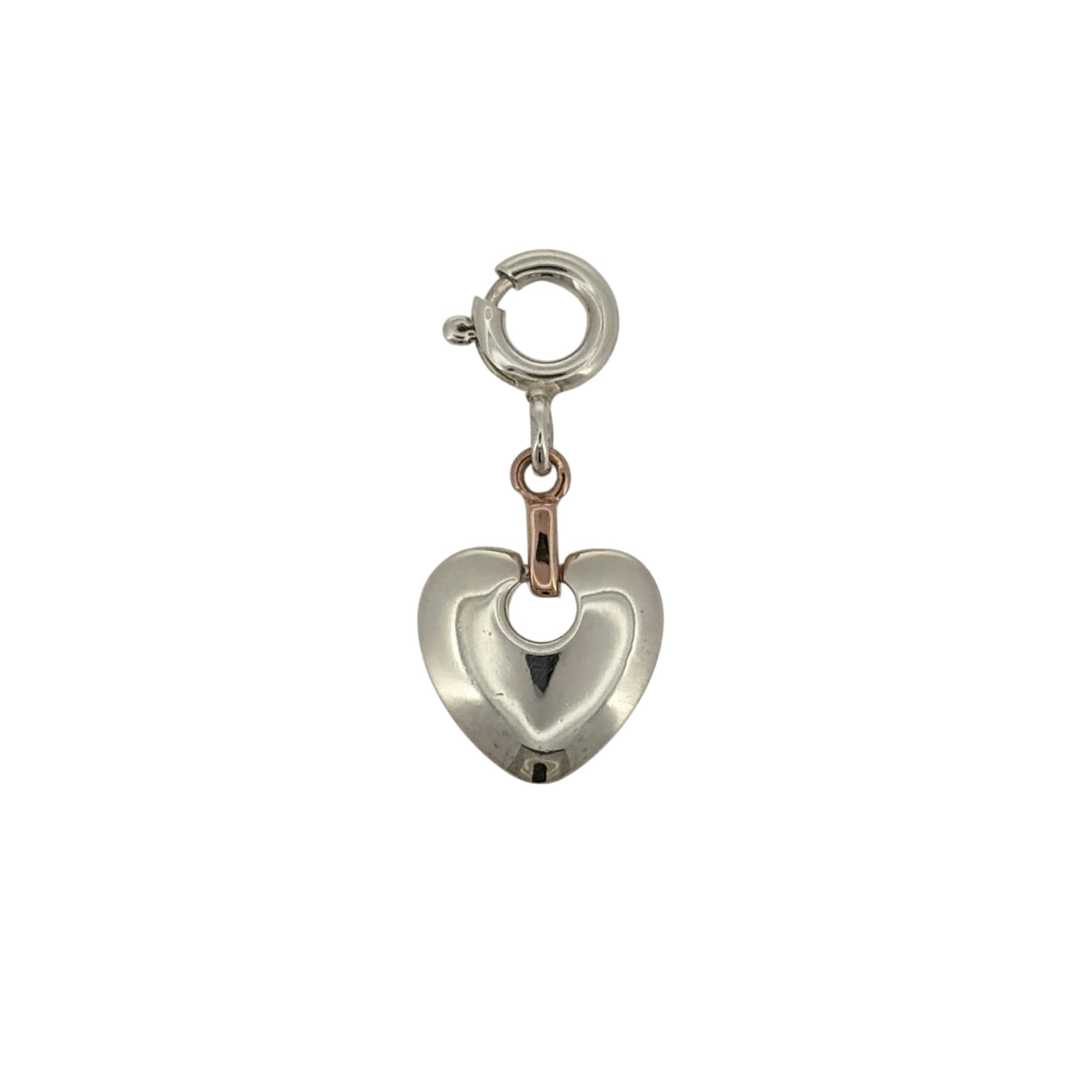 925 Silver Clogau Heart Clip on Charm