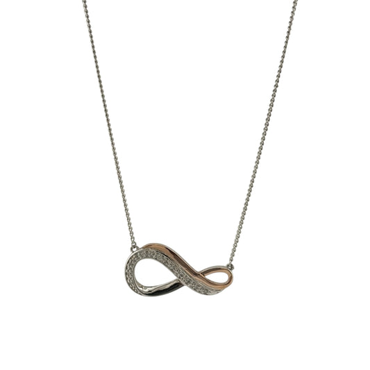 925 Silver & White Topaz Clogau Infinity 18" Necklace