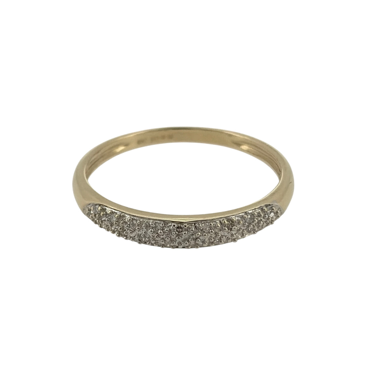 9ct Gold & Diamond Band Ring
