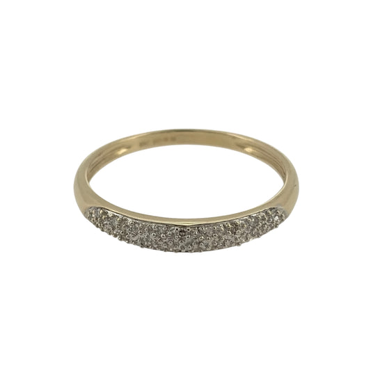 9ct Gold & Diamond Band Ring