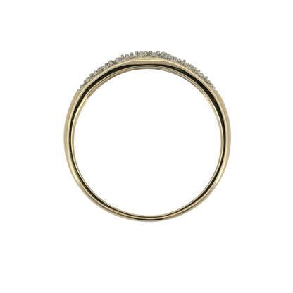 9ct Gold & Diamond Band Ring