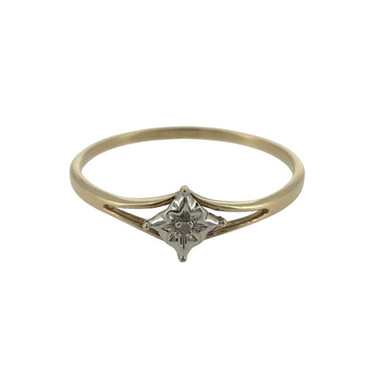 9ct Gold & Diamond Solitaire Ring