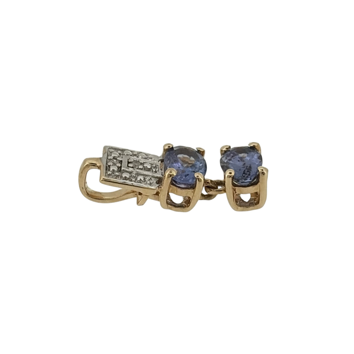 9ct Gold Diamond & Tanzanite Pendant